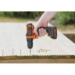 Black & Decker Black+Decker 10,8 V Akku-Bohrschrauber BDCDD12KB Inkl. 1,5 Ah Akkus Mit Koffer -Werkzeugdepot Geschäft 200830 2012 10