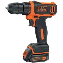 Black & Decker Black+Decker 10,8 V Akku-Bohrschrauber BDCDD12KB Inkl. 1,5 Ah Akkus Mit Koffer