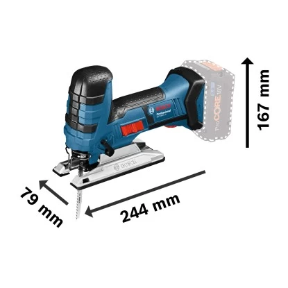 Bosch Professional Akku-Stichsäge GST 18 V-LI S Solo Mit 4 Stichsägenblättern 5 Bosch Professional Akku-Stichsäge GST 18 V-LI S Solo Mit 4 Stichsägenblättern – Bild 5