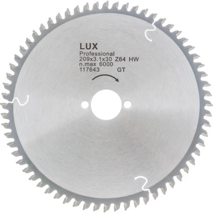 LUX HM-Kappsägeblatt 209 Mm X 30 Mm 64 Z 1 LUX HM-Kappsägeblatt 209 Mm X 30 Mm 64 Z