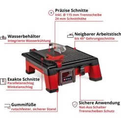 Einhell Power X-Change Akku-Fliesenschneidmaschine TE-TC 18/115 Li Solo -Werkzeugdepot Geschäft 4006825657500 2171 03
