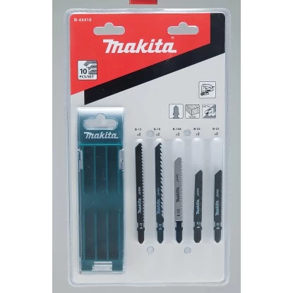 Makita Stichsägeblätter 10-teiliges Set B-44410 Sortiment A 1 Makita Stichsägeblätter 10-teiliges Set B-44410 Sortiment A