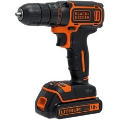 Black & Decker Black+Decker 18 V Akku-Bohrschrauber BDCDC18B-QW Inkl. 1,5 Ah Akkus