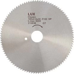 LUX Kreissägeblatt Holz Ø 190 Mm 100 Zähne