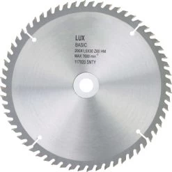LUX HM-Kreissägeblatt Holz Ø 255 Mm 60 Zähne