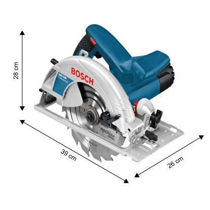 Bosch Professional Handkreissäge GKS 190 1.400 W Inkl. Kreissägeblatt Ø 190 Mm 5 Bosch Professional Handkreissäge GKS 190 1.400 W Inkl. Kreissägeblatt Ø 190 Mm – Bild 5