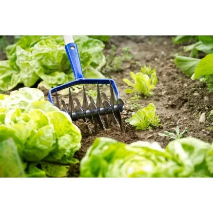 LUX Rollkultivator Classic 9 Doppelklingen Mit Schraubsystem 2 LUX Rollkultivator Classic 9 Doppelklingen Mit Schraubsystem – Bild 2