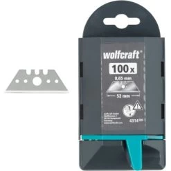 Wolfcraft 100 Profi-Trapezklingen 0,65 Mm X 52 Mm 5 Wolfcraft 100 Profi-Trapezklingen 0,65 Mm X 52 Mm -Werkzeugdepot Geschäft 953061 4275 4